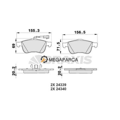 Alfa Romeo 159 Ön Fren Balatası