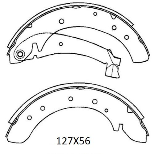 FIAT DUCATO- 97/02; ARKA FREN PABUCU 2,0/2,5/2,8 (127X56)(18 KİŞİLİK) (BRAMAX)